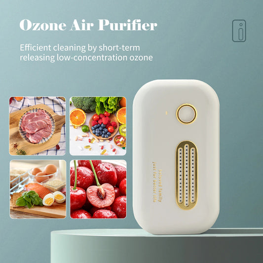 Ozone Generator Mini  Air Purifier USB Rechargeable Odor